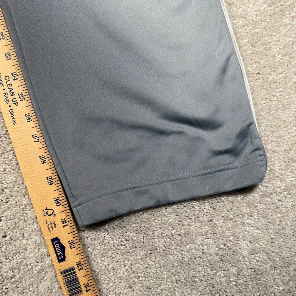 Nike‎ Mens Large Gray Track Pants Athletic Basketball Warm Up Pants Stripe